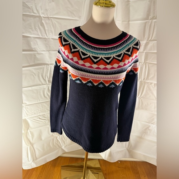 Talbots Colorful Patterned Women's Sweater - Picture 1 of 5